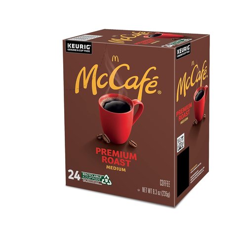 McCafe Premium Roast K-Cup Pods - Rich Flavor Coffee | 24 Count Box