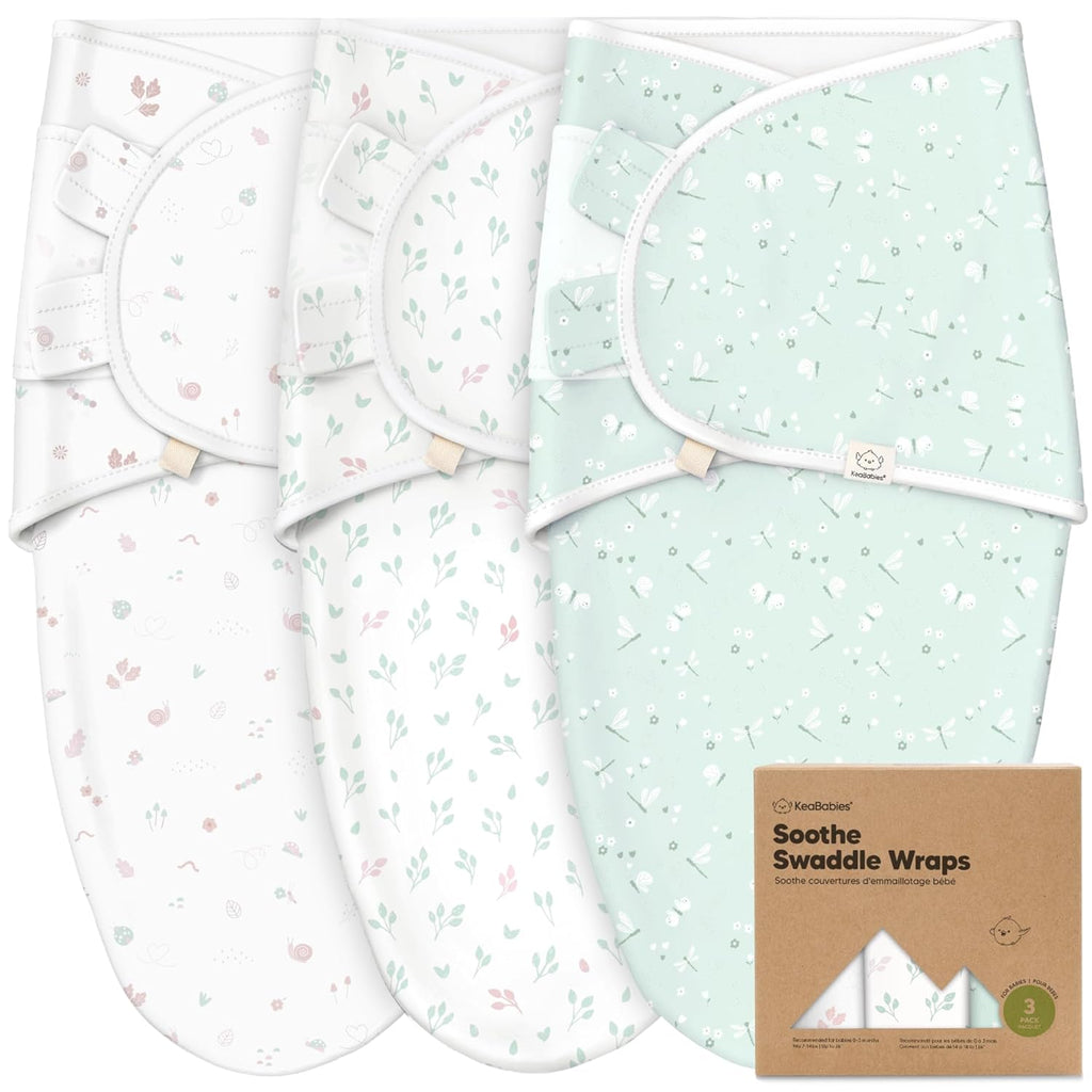 Skiennix Organic Baby Swaddle Sleep Sacks - Soft & Snug 3-Pack for Newborns 0-3 Months | Garden Design