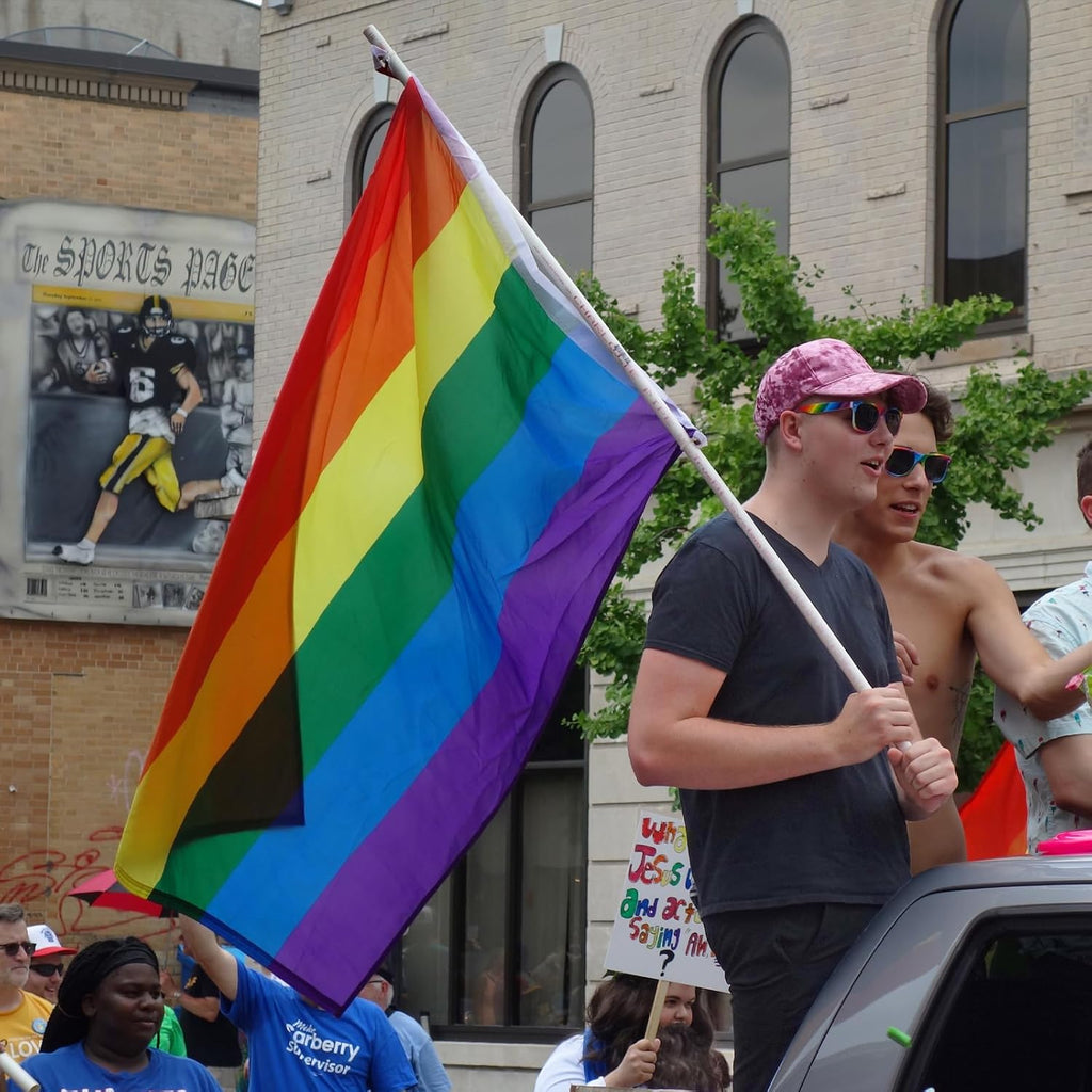 Rainbow Flags | Gay Pride LGBT Flag - Durable 3x5 Foot Polyester Banner for Parades & Decor