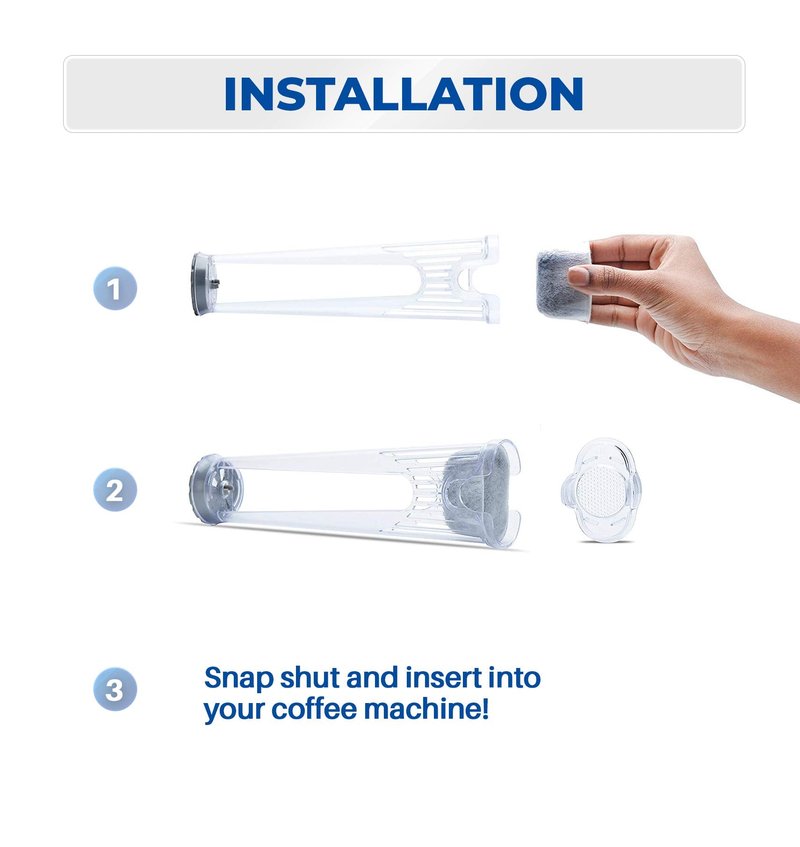 Keurig Filter Holder - Includes Side Reservoir Tall Filter Handle and 6-pack of Water Filters Cartridges. Fits any Keurig Coffee Machine with Side Reservoir