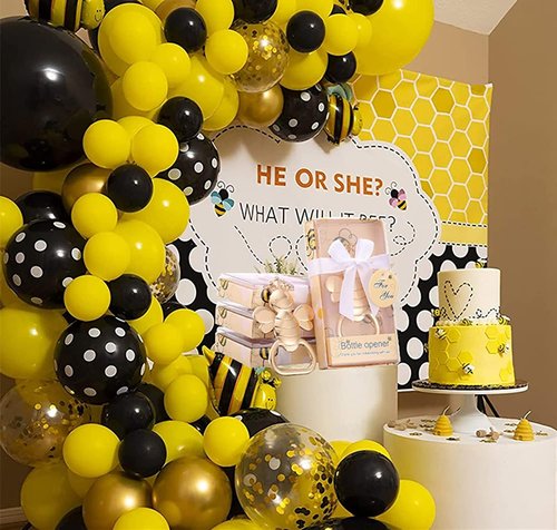 16PCS Baby Bee Shaped Wedding Party Favor Souvenirs for Guests Bee Bottle Opener Gender Reveal Baby Shower Favors Party Supplies Baby Birthday Return Gifts (Bee Opener,16)