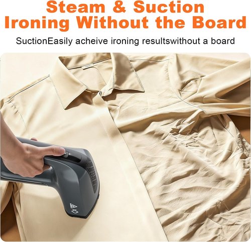 GHORA Handheld Garment Steamer - 3500Pa Strong Suction, Portable Travel Iron | Dual-Mode (110-120V)