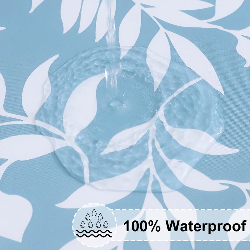 misaya Round Fitted Tablecloth with Elastic Edge, 100% Waterproof Oil Proof Plastic Table Cover, Vinyl Flannel Backed Tablecloth Fits 36"-44" Round Tables for Dinner, Outdoor, Picnic, Pumpkin