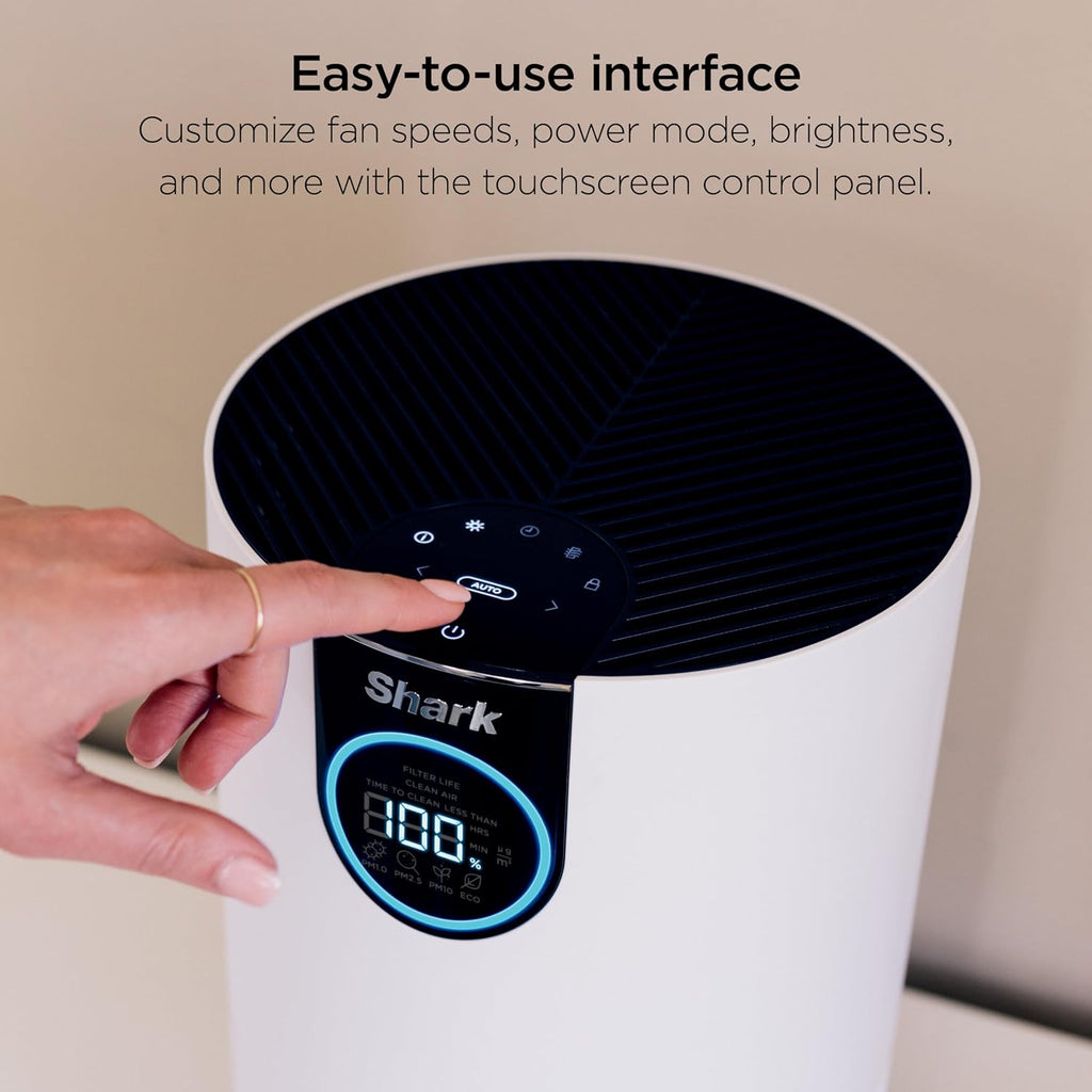 Shark Air Purifier - HEPA Filter with Clean Sense Technology | 1000 Sq Ft Coverage for Home & Kitchen