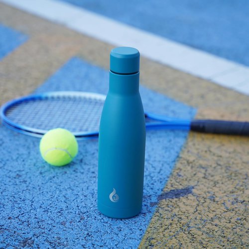 BJPKPK 25oz Insulated Stainless Steel Water Bottle - Reusable Travel Sports Bottle | Keeps Drinks Cold & Hot - Laguna Color