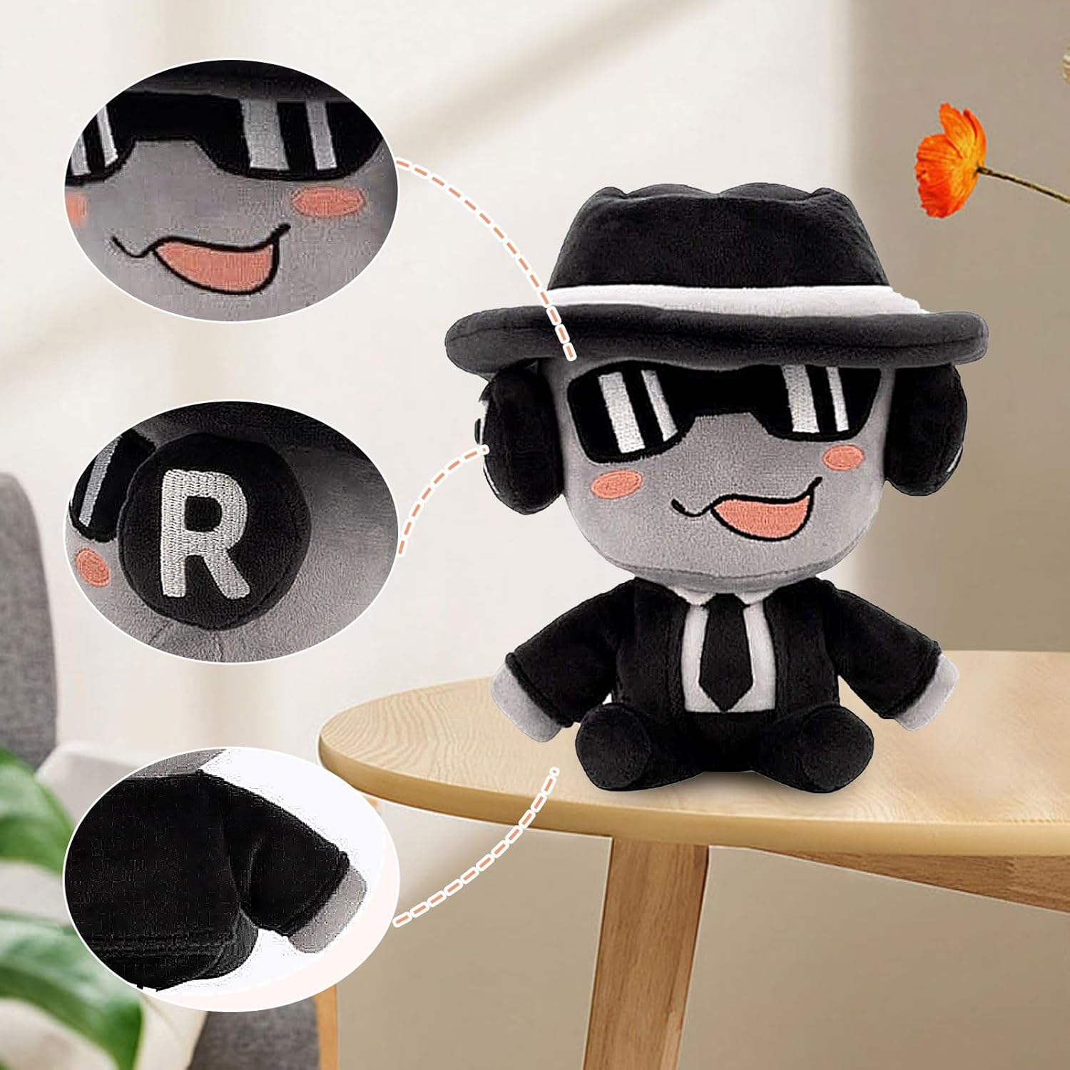 Skiennix 8-Inch Cartoon Game Plush Pillow - Perfect Room Decor for Video Game Fans
