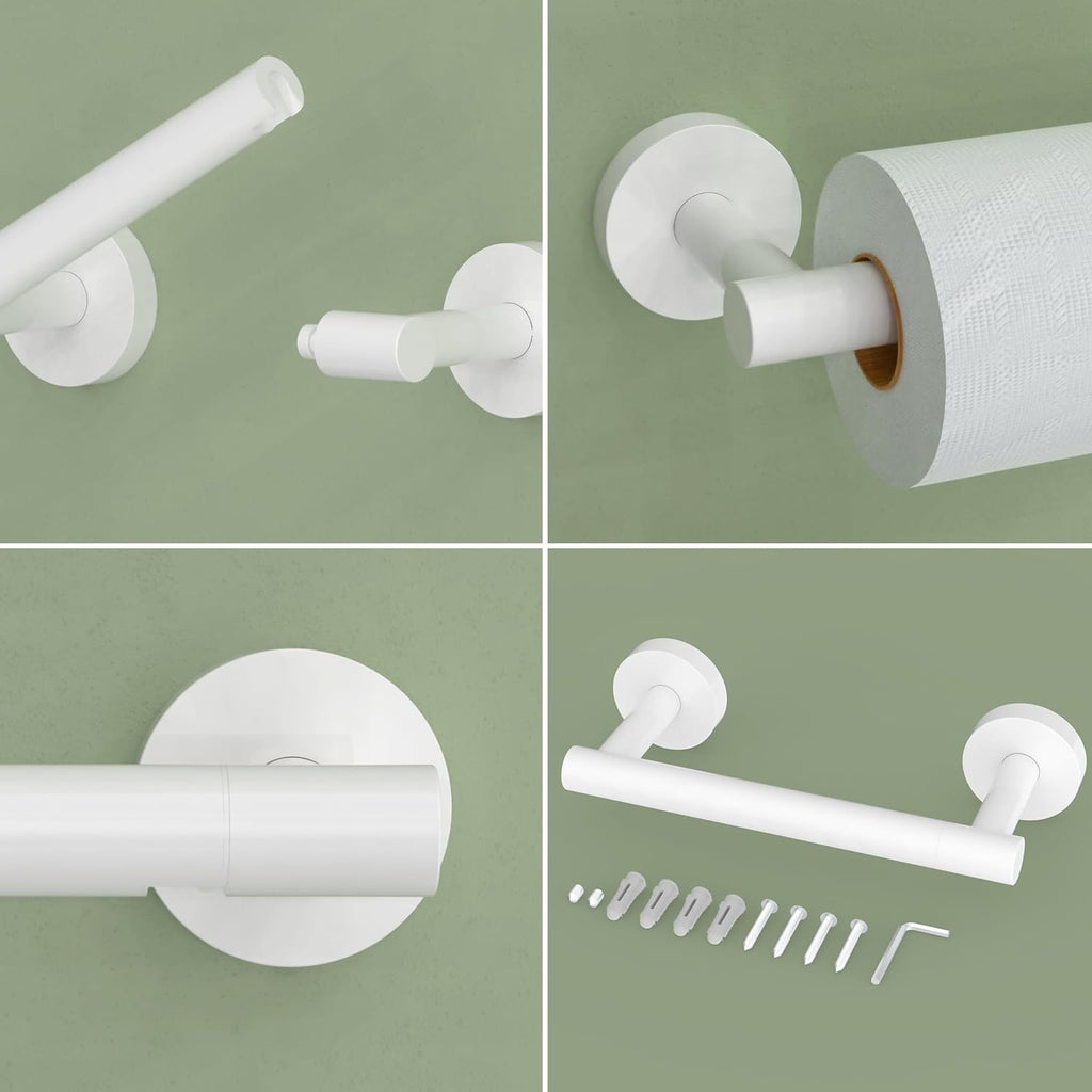 RARXTR Toilet Paper Holder - Wall-Mounted SUS304 Stainless Steel with Pivoting Double Post | Brushed Brass Finish