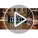 16-Inch Large LED Digital Wall Clock with Ambient Night Light and Remote