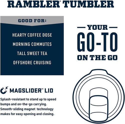 YETI Rambler 30 oz Tumbler, Stainless Steel, Vacuum Insulated with MagSlider Lid, Camp Green