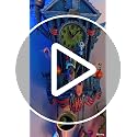 Nightmare Before Christmas Musical Cuckoo Clock, 21-Inch Light-Up Wall Decor