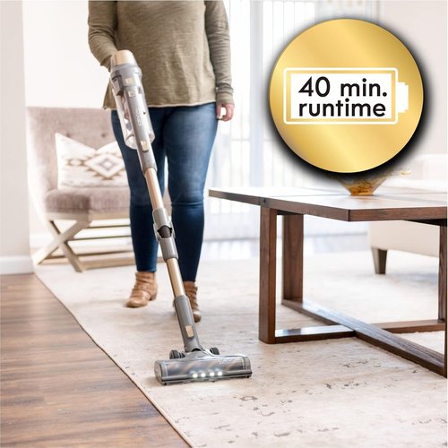 Kenmore DS4095 Cordless Stick Vacuum - Lightweight 2-Speed Power, EasyReach Wand, LED Headlight, Gold