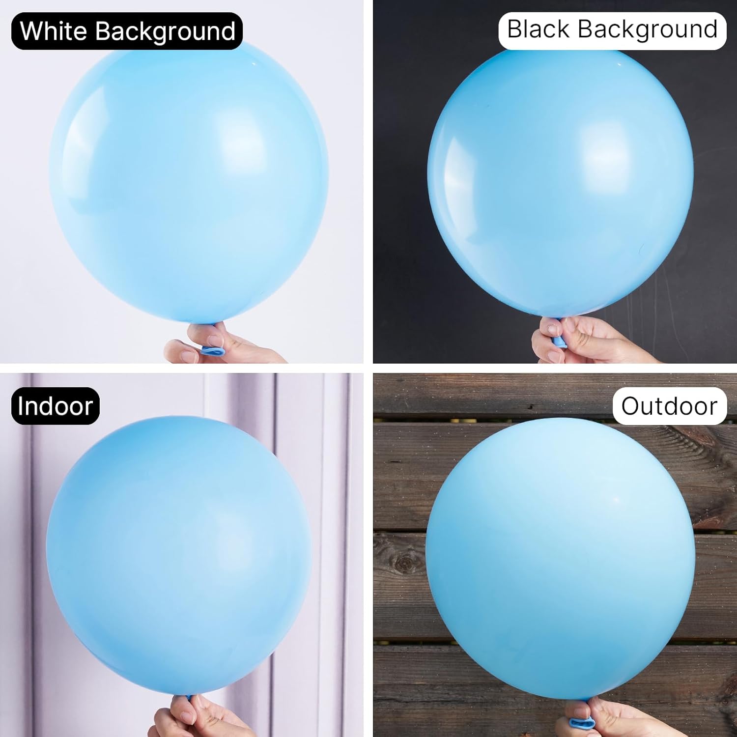 PartyWoo Light Blue Balloons - 50 Pcs 12 Inch Pastel Aqua Latex for Graduation, Baby Shower & Weddings