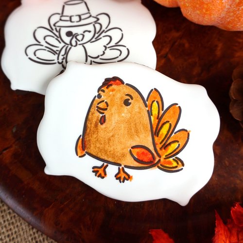 The Cookie Countess PYO Edible Paint Palettes 36 Pouch - Fall
