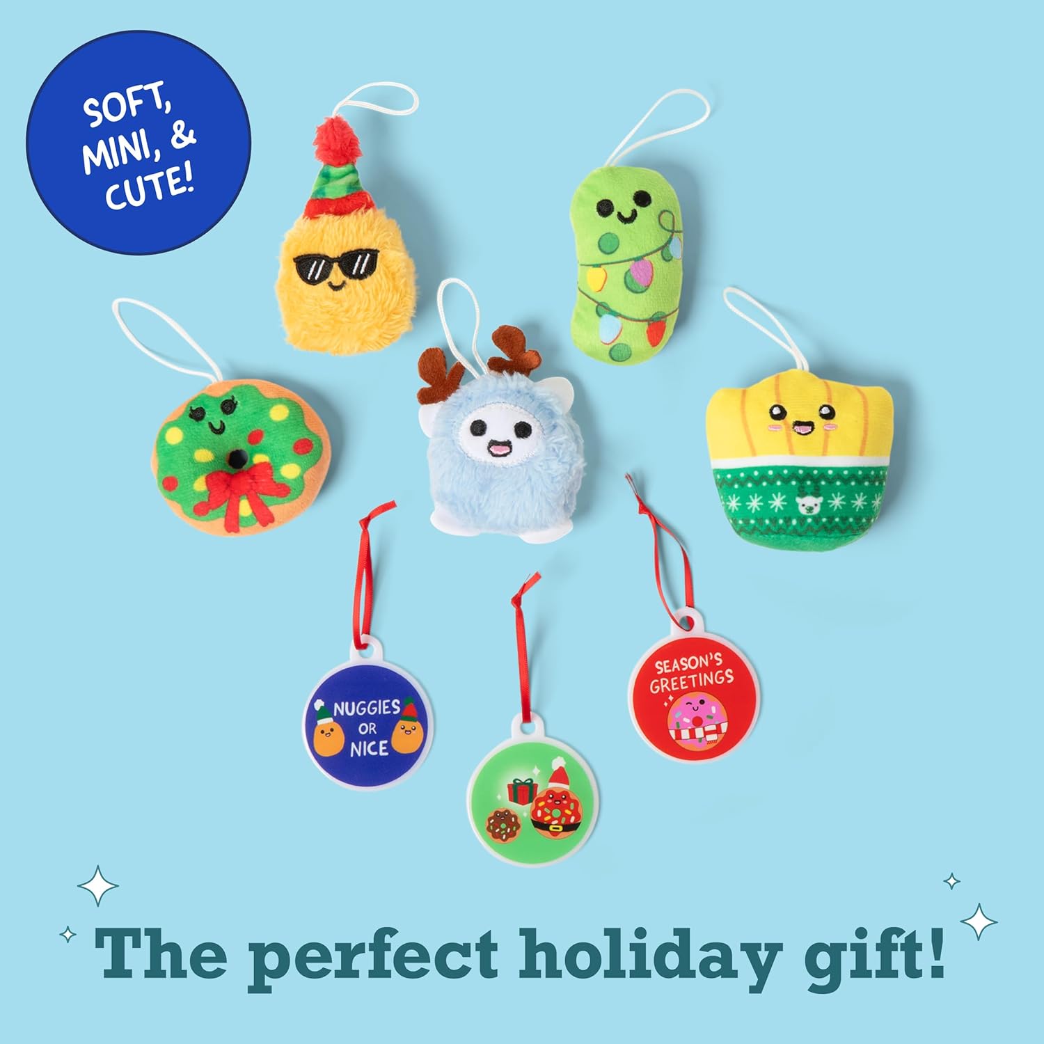 Relatable Emotional Support Advent Calendar - 24 Mini Plush Toys & Ornaments | Fun Countdown Gift for All Ages