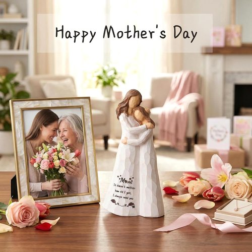 Kohehe Handmade Figurine Gift for Mom - 5.5" Meaningful Birthday & Mother's Day Present
