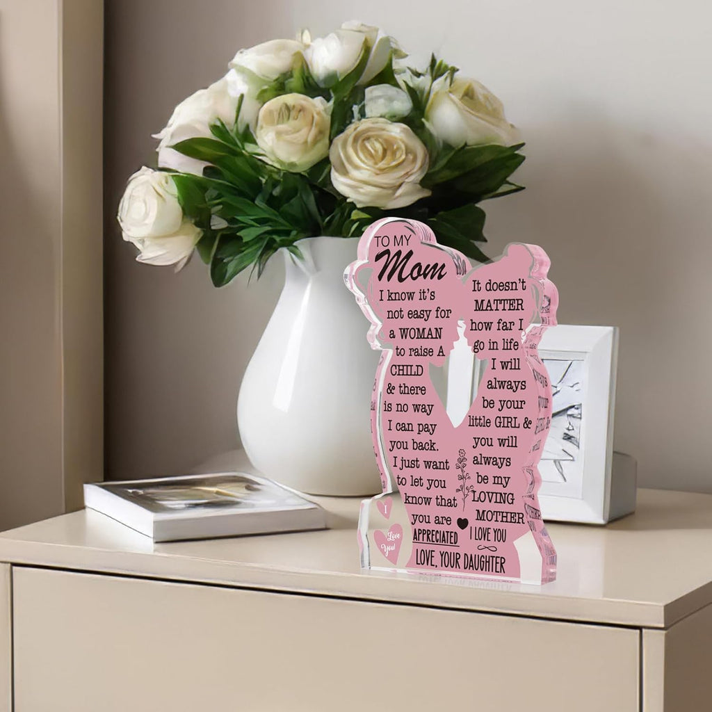 Regine Switzerland Acrylic Plaque Sign - Best Mom Ever Gift for Christmas & Birthdays | 5x3in