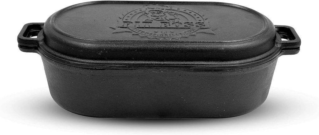 Pit Boss 6Qt. Cast Iron Roaster with Lid - Durable Cookware for Perfect Roasting and Baking