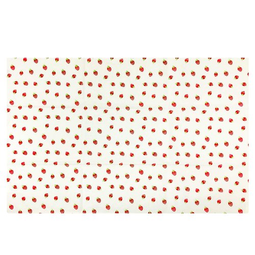 Wrapables® 100% Cotton Kitchen Dish Towels (Set of 3), Red Strawberries