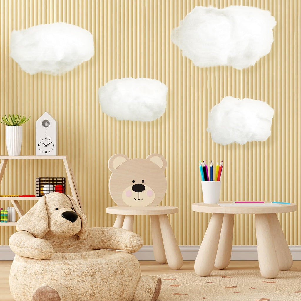 ZAUGONTW Artificial Cloud Props - Imitation 3D Hanging Ceiling Decorations for Weddings & Parties | Extra Small Size