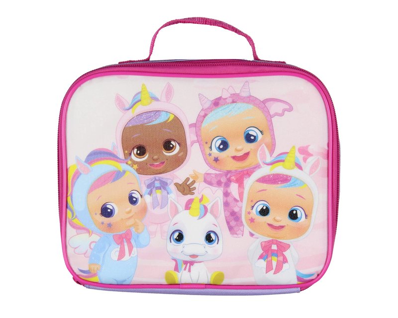 INTIMO Cry Babies Magic Tears Characters Unicorn 3 PC Backpack Lunch box Pencil Pouch Set 12"