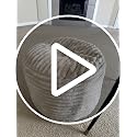Round Corduroy Pouf Ottoman - 20x15 Inch Memory Foam Footrest for Living Room