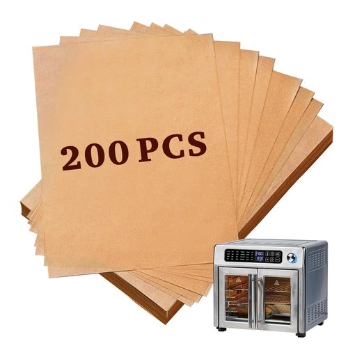 200 Pcs Air Fryer Liners Disposable Compatible with Emeril Lagasse 26 QT French Door 360 Air Fryer, 10''x11'' Airfryer Paper Liners Sheets for Emeril Lagasse Accessories