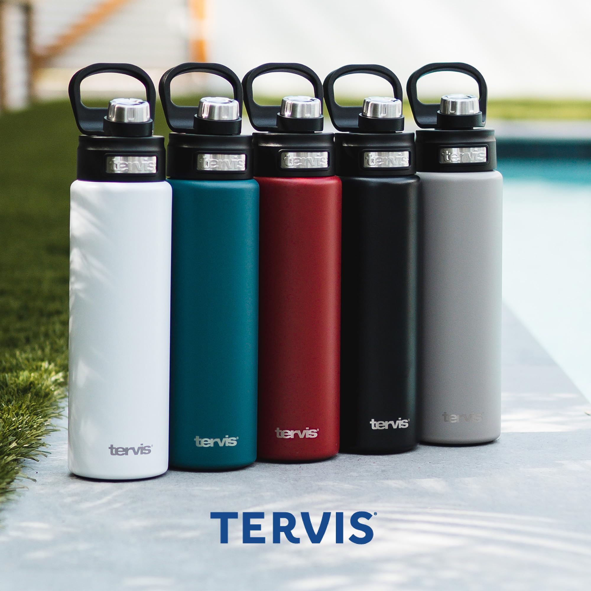 Tervis Floral Chintz - SuperBloom Triple Walled Insulated Tumbler Travel Cup Keeps Drinks Cold, 24oz Wide Mouth Bottle, Stainless Steel