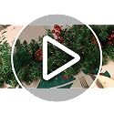 Christmas Garland with Lights - 9 Ft White with 50 LEDs, 9 Modes
