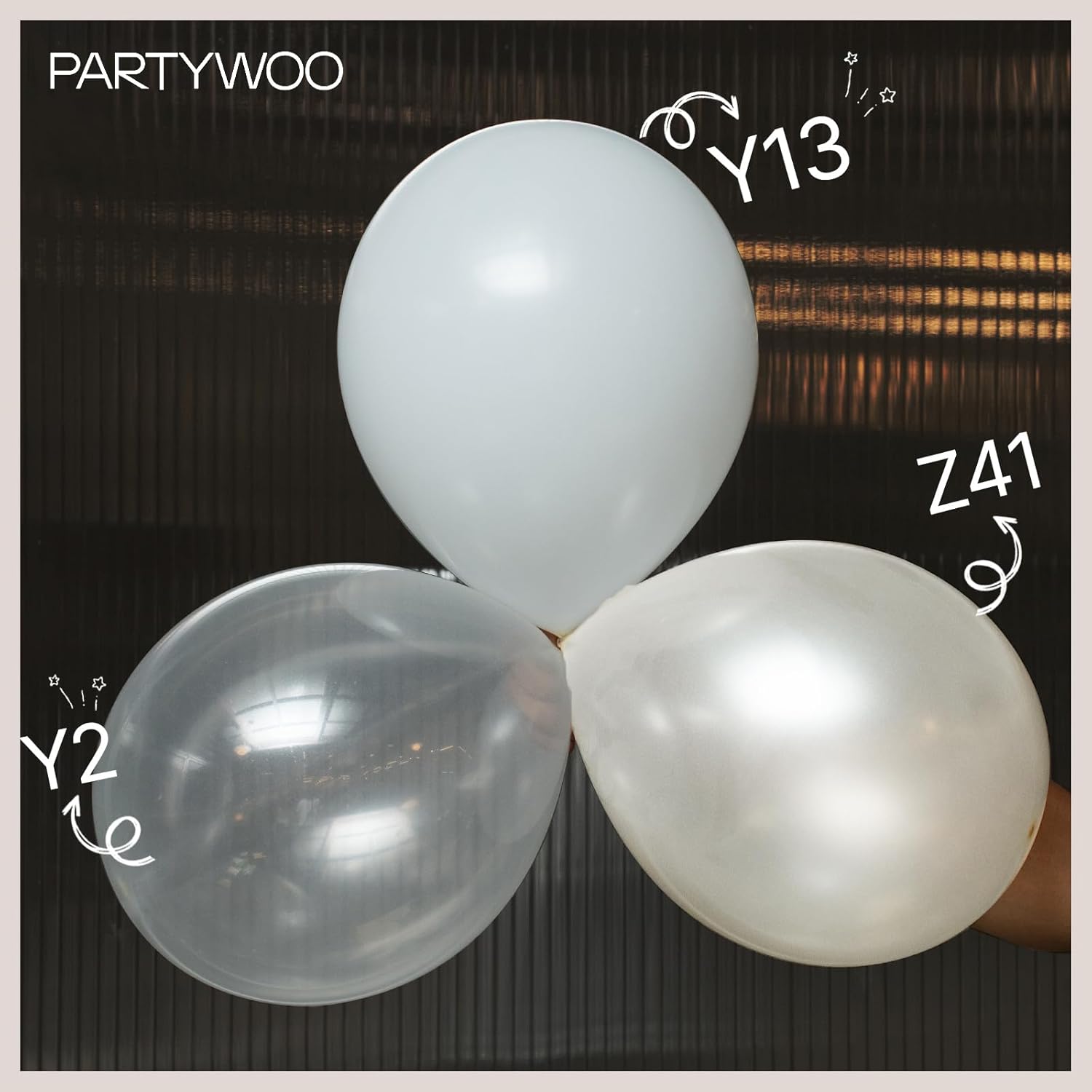 PartyWoo Clear Balloons - 100pcs 12 Inch Transparent Latex Helium Balloons for Celebrations
