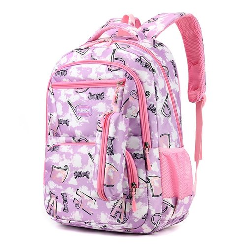 MechMaj Kid Backpack for Girls Boys Bookbag Elementary Middle School Backpacks Kids School Bag Travel Back Pack(Purple)