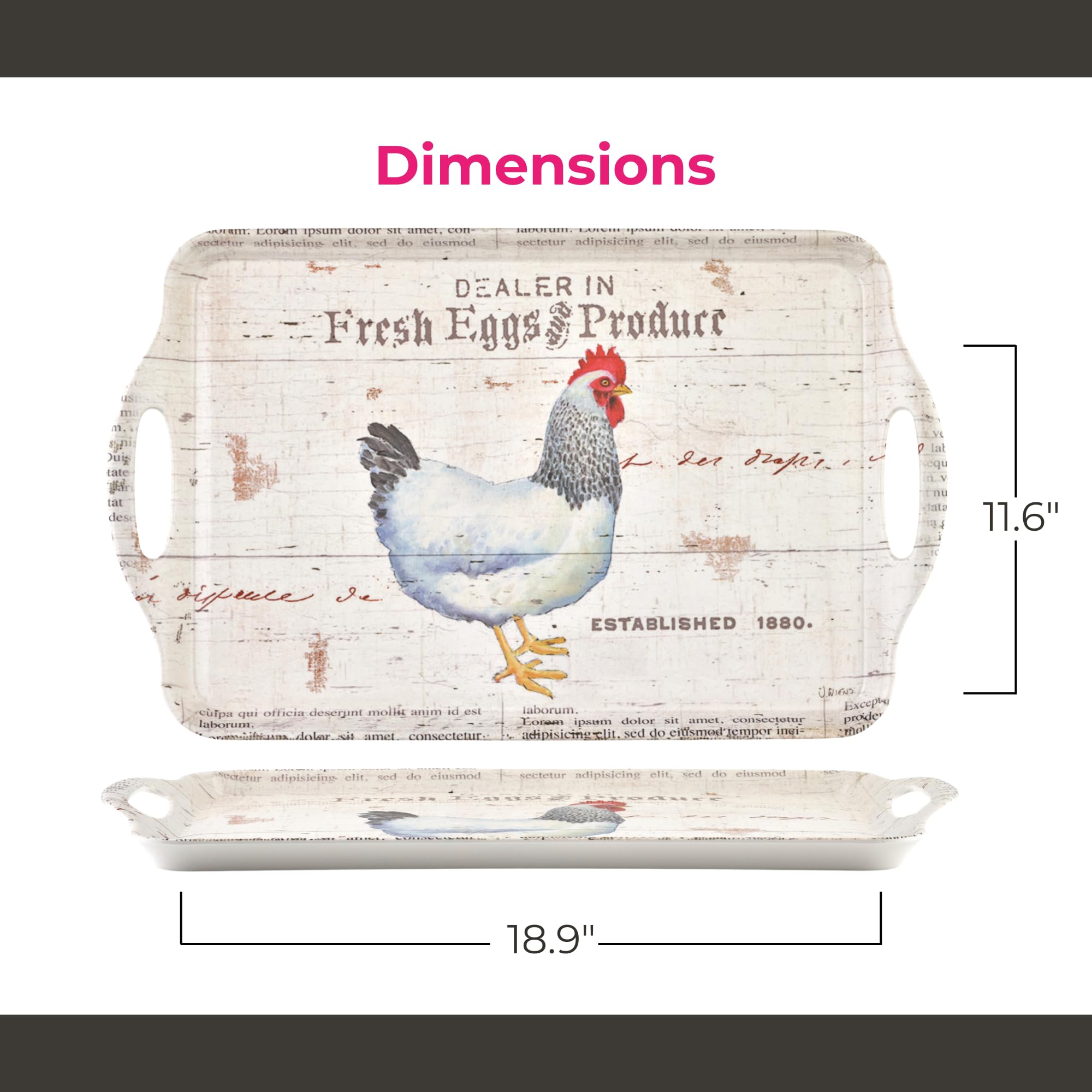 Pimpernel Tray, One Size, Multicolor