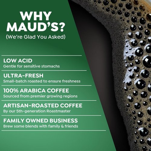 Maud's Coffee Lovers Variety Pack Coffee Pods, 40 ct, 16 Assorted Flavors in Single Serve Pods – 100% Arabica Beans, Compatible with Keurig K Cups Maker