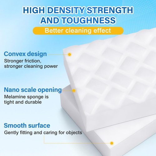 Magic Sponges | 30 Pack Melamine Cleaning Erasers - 2X Density Foam Pads for Kitchen & Bathroom