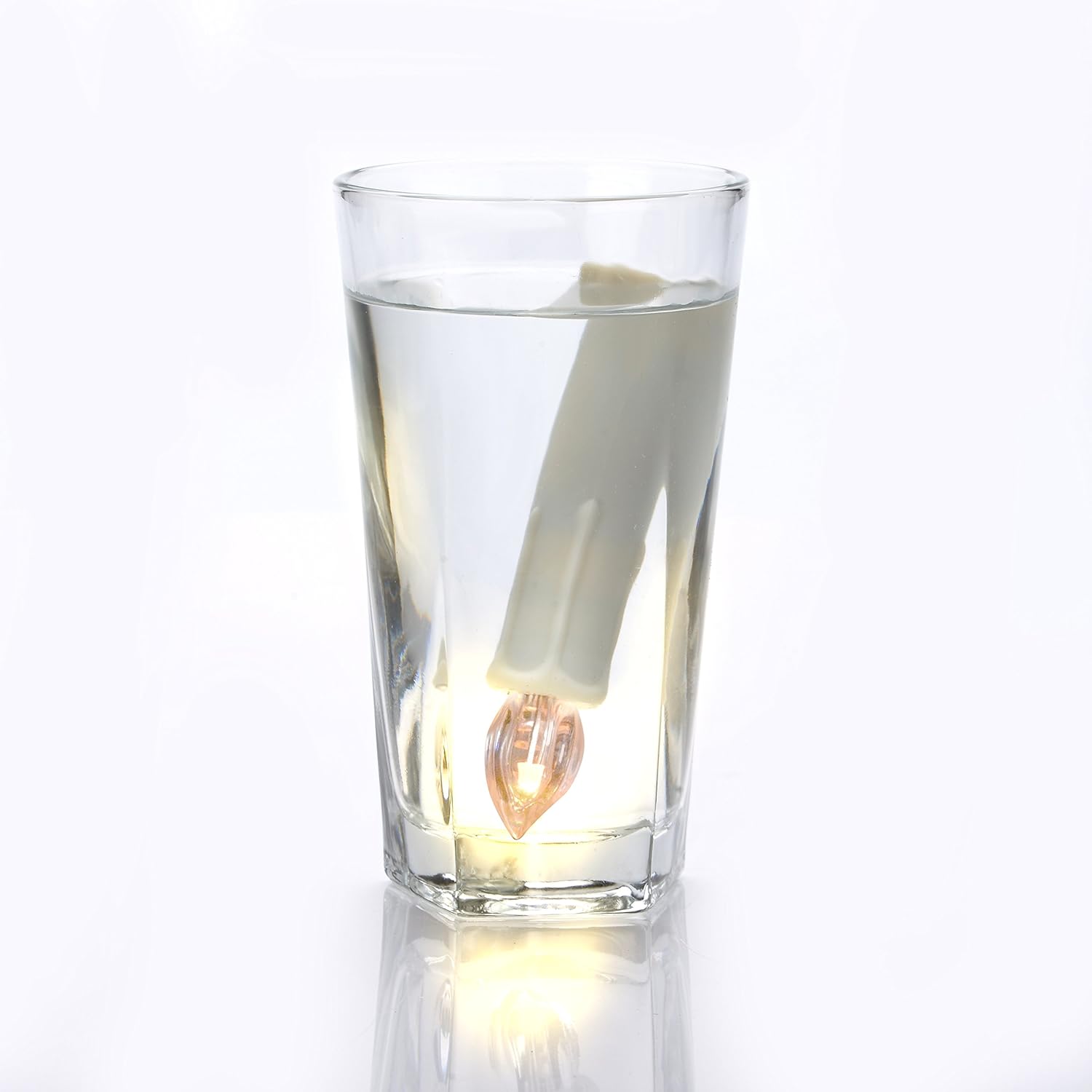 Skiennix Flameless LED Taper Candles - Battery Operated Mini Clip-On Lights with Remote Timer | 30PCS White
