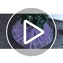 Lavender Purple Christmas Tree Skirt 48 Inch Tulle & Sequin Holiday Decor