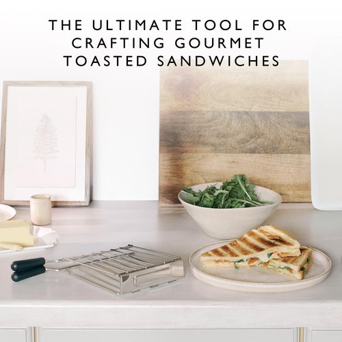 Dualit Design Series Sandwich Cage x 2 for Lite, Design Series and Domus Toasters | Make toasted sandwiches in your Toaster | Pack of 2 Sandwiches Cages | Sandwich Cage with Drip Tray