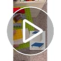 Collapsible Toy Storage Box with Building Block Baseplate, 25L Organizer
