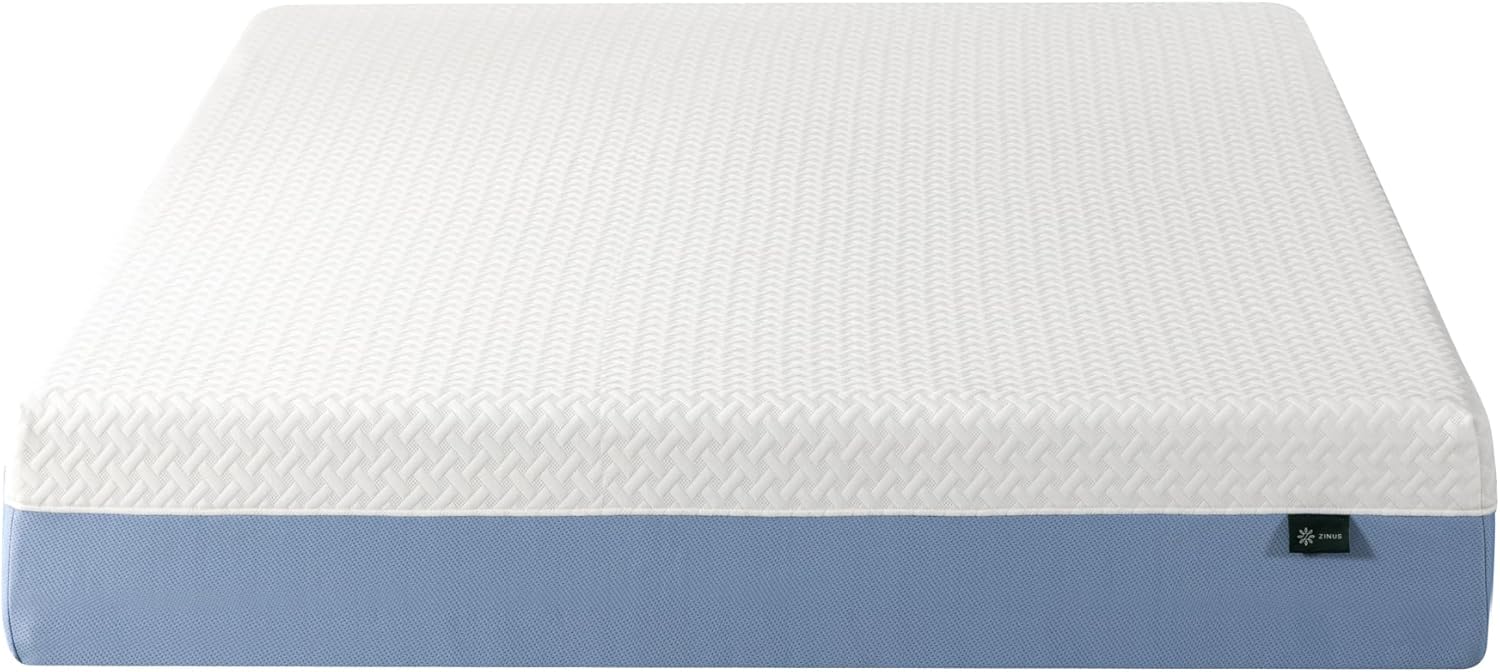 Zinus 10 Inch Full Memory Foam Mattress - Cooling Comfort, Fiberglass-Free, Medium Feel, Safe Materials