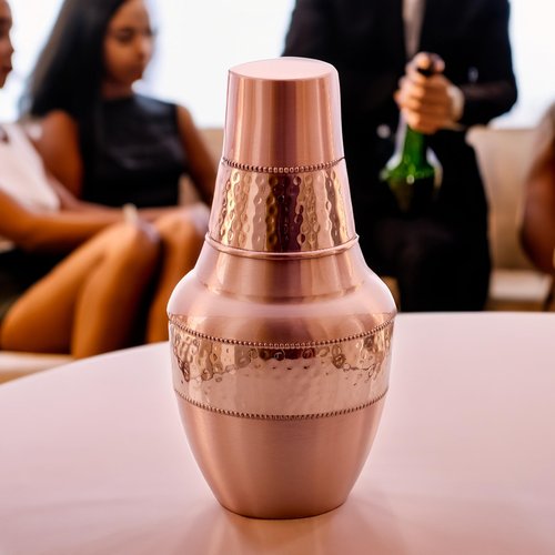 Pure Copper Water Carafe with Tumbler – 1.4L (47.3 oz) Bedside Copper Flask for Drinking Water, Ayurveda Health Benefits
