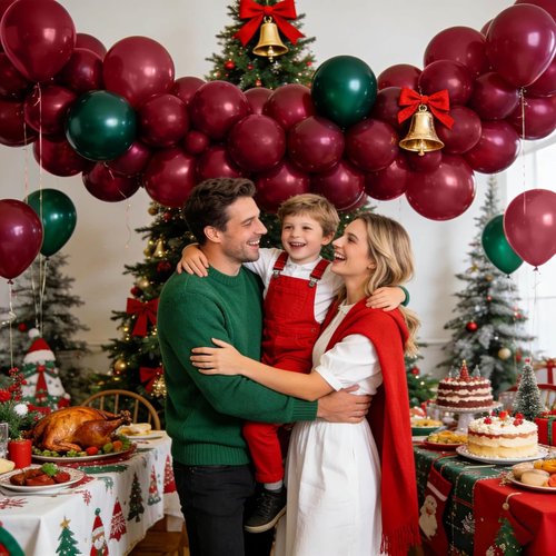 Burgundy Red Latex Balloons - 12 Inch | 110pcs for Birthday Parties, Baby Showers & Weddings