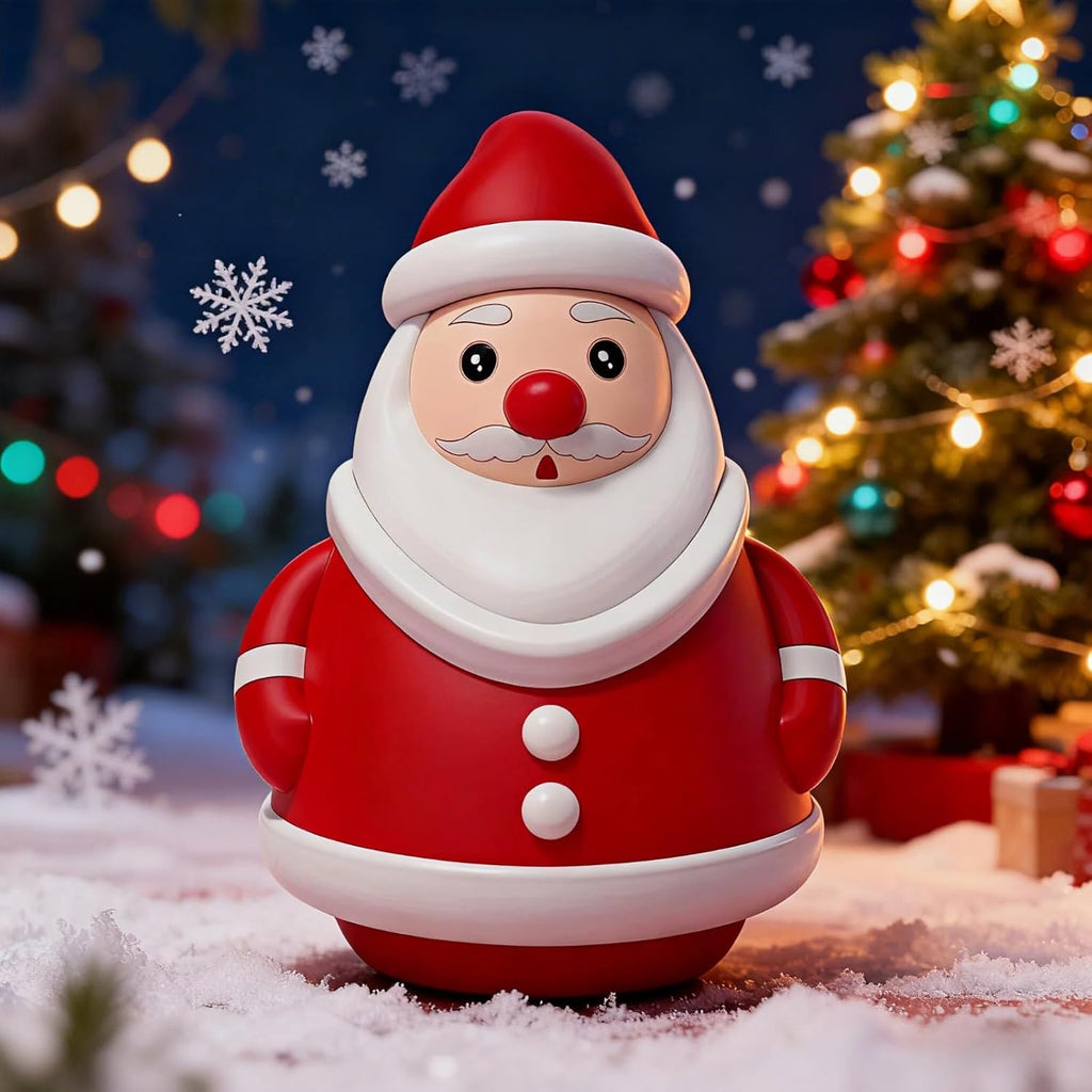 Skiennix Mini Santa Claus Decor - Adorable 3D Christmas Figurines for Holiday Cheer | Perfect for Coffee Tables & Mantels