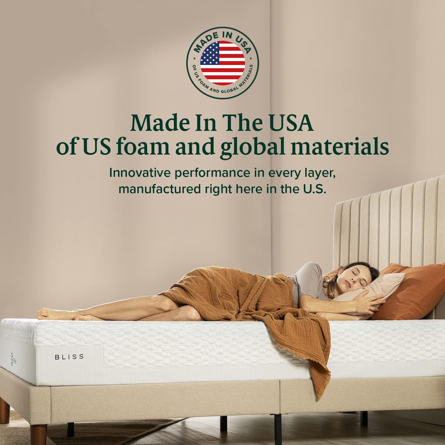 Zinus 12 Inch Bliss Memory Foam Mattress - Pressure Relieving | Sustainable Tencel Blend Cover, Queen