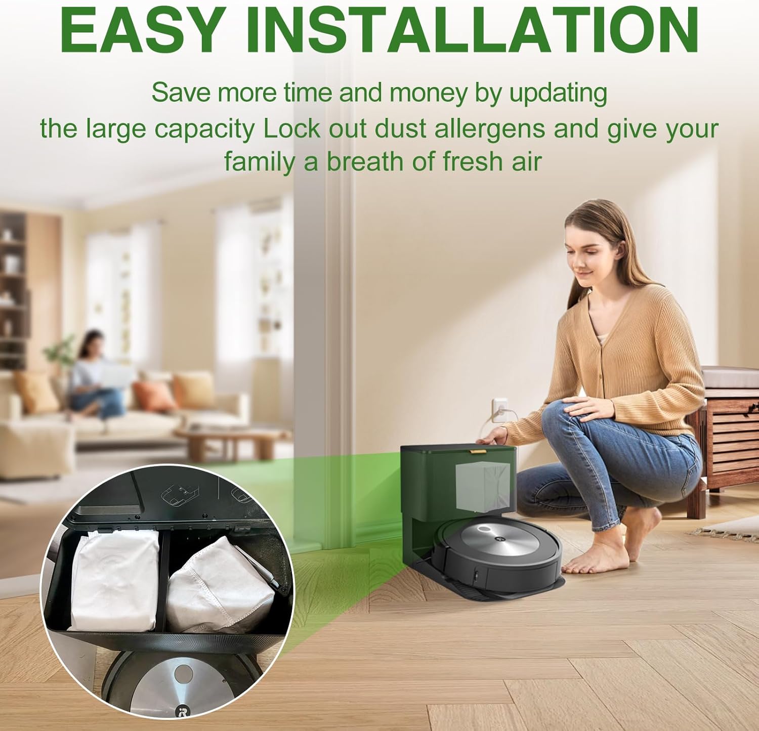 VBN Vacuum Bags for iRobot Roomba i Series | 26-Pack Compatible with i3+, i4+, i5+, i6+, i7+, i8+, j7+, j8+, j9+, s9+