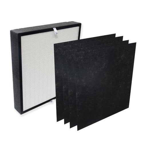 PUREBURG Replacement Filter Compatible with Alen A350 and A375 Air Purifiers, Part No. BF25A (Also Compatible BF15A),H13 HEPA Activated Carbon Air Clean Dust VOCs Odor,1+4 Pre-Filters