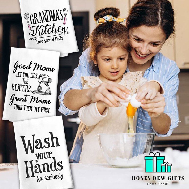Honey Dew Gifts Funny Towels, All You Need is Love and a Bichon Frise Kitchen Towel, Dish Towel, Multi-Purpose Cotton Flour Sack Towel, 27 inch by 27 inch, 10416