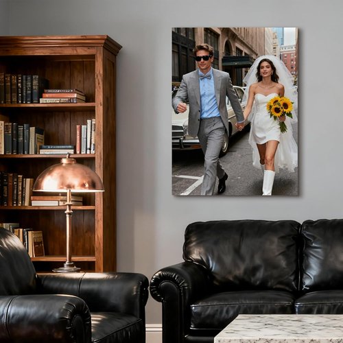 **High-End Custom Canvas Prints by [Brand Name] - Solid Wood Frame, Ready to Hang | Perfect Gift for Weddings, Home, Pets, Travel Photos (11"L x 14"W)**