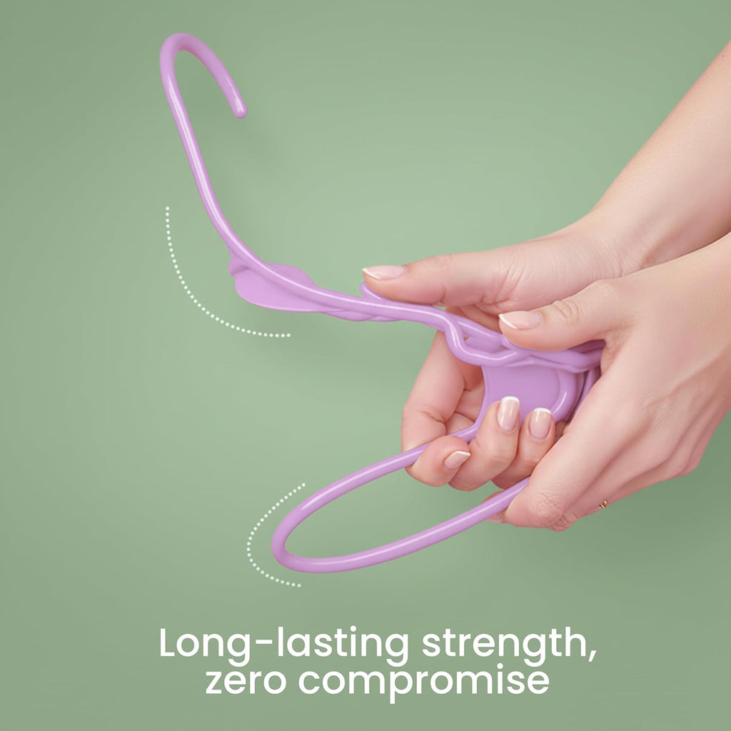 Utopia Home Plastic Hangers 50 Pack - Durable Space-Saving Clothes Hangers - Pink Closet Organizers