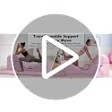 Convertible Yoga Lounge Chair with Lumbar Pillow – Ergonomic Foam Exercise Mat