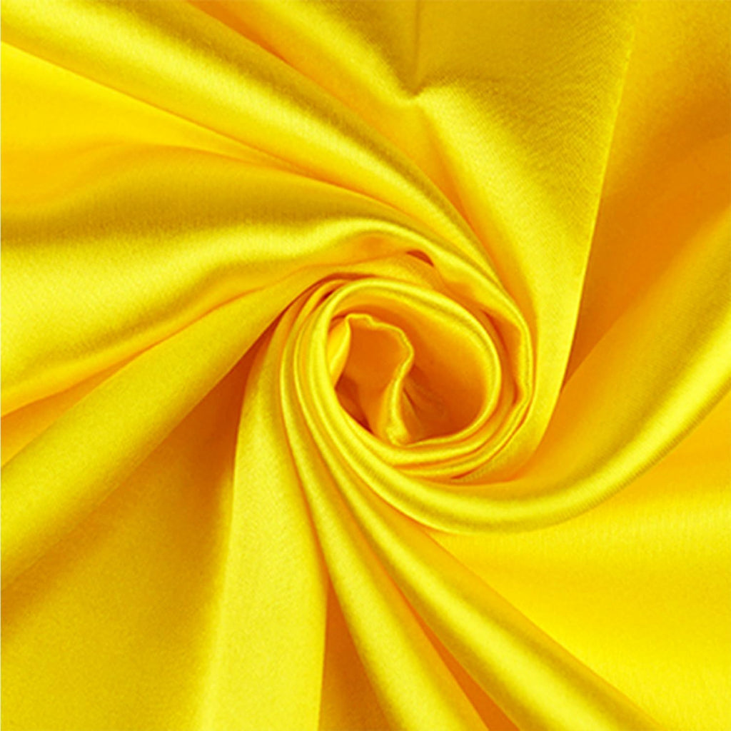Skiennix Wedding Satin Table Runners - 10 Pack, 12 x 108 Inches, Perfect for Parties & Events - Yellow