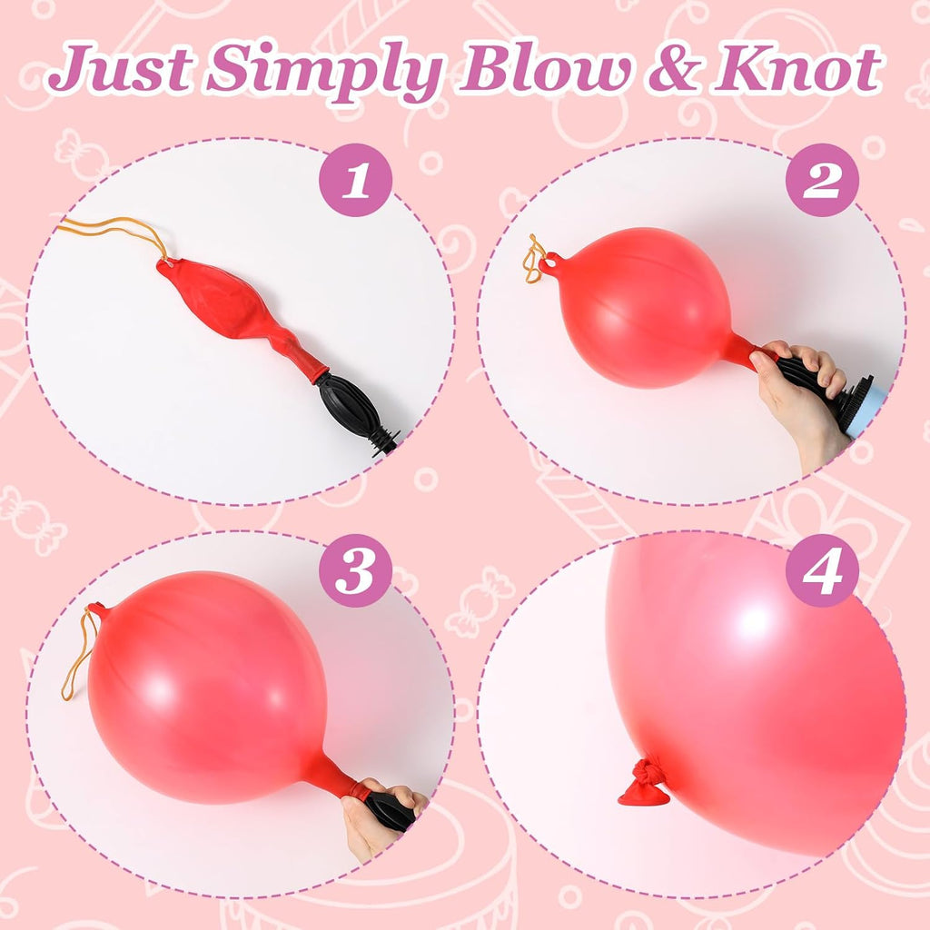 Skiennix Punching Balloons - 40 Pcs Heavy Duty Neon Party Decor | Durable TPU for Outdoor Games